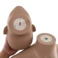 vidaXL Sexy Weibliche Schaufensterpuppe mit Glassockel Beige 180 cm vidaXL Sexy Weibliche Schaufensterpuppe mit Glassockel Beige 180 cm