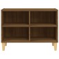 vidaXL TV-Schrank mit Massivholz-Beinen Braun Eiche-Optik 69,5x30x50cm vidaXL TV-Schrank mit Massivholz-Beinen Braun Eiche-Optik 69,5x30x50cm