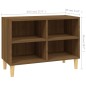 vidaXL TV-Schrank mit Massivholz-Beinen Braun Eiche-Optik 69,5x30x50cm vidaXL TV-Schrank mit Massivholz-Beinen Braun Eiche-Optik 69,5x30x50cm