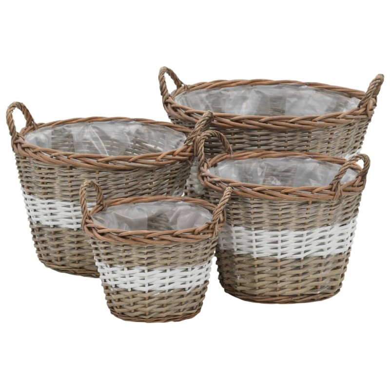 vidaXL Hochbeet 4-tlg. Weide mit PE-Auskleidung vidaXL Hochbeet 4-tlg. Weide mit PE-Auskleidung