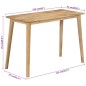 vidaXL Esstisch 112x52x76 cm Massivholz Mango vidaXL Esstisch 112x52x76 cm Massivholz Mango