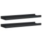vidaXL Bilderleisten 2 Stk. Schwarz 40x9x3 cm MDF vidaXL Bilderleisten 2 Stk. Schwarz 40x9x3 cm MDF