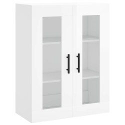 vidaXL Wandschrank Hochglanz-Weiß 69,5x34x90 cm