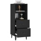 vidaXL Sideboard Schwarz 34,5x34x90 cm Holzwerkstoff vidaXL Sideboard Schwarz 34,5x34x90 cm Holzwerkstoff