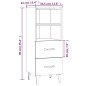 vidaXL Sideboard Schwarz 34,5x34x90 cm Holzwerkstoff vidaXL Sideboard Schwarz 34,5x34x90 cm Holzwerkstoff