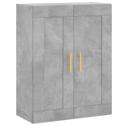 vidaXL Wandschrank Betongrau 69,5x34x90 cm Holzwerkstoff