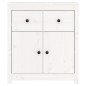 vidaXL Sideboard Weiß 70x35x80 cm Massivholz Kiefer vidaXL Sideboard Weiß 70x35x80 cm Massivholz Kiefer