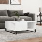 vidaXL Couchtisch Hochglanz-Weiß 80x80x36,5 cm Holzwerkstoff vidaXL Couchtisch Hochglanz-Weiß 80x80x36,5 cm Holzwerkstoff