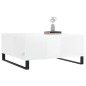 vidaXL Couchtisch Hochglanz-Weiß 80x80x36,5 cm Holzwerkstoff vidaXL Couchtisch Hochglanz-Weiß 80x80x36,5 cm Holzwerkstoff