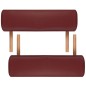 Massagetisch mit Holzrahmen, faltbar 2 Zonen Rot Massagetisch mit Holzrahmen, faltbar 2 Zonen Rot