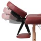 Massagetisch mit Holzrahmen, faltbar 2 Zonen Rot Massagetisch mit Holzrahmen, faltbar 2 Zonen Rot