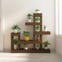 vidaXL Pflanzenständer Honigbraun 92x25x97 cm Massivholz Kiefer