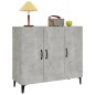 vidaXL Sideboard Betongrau 90x34x80 cm Holzwerkstoff vidaXL Sideboard Betongrau 90x34x80 cm Holzwerkstoff