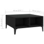 vidaXL Couchtisch Schwarz 60x60x30 cm Holzwerkstoff vidaXL Couchtisch Schwarz 60x60x30 cm Holzwerkstoff