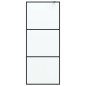 vidaXL Duschwand für Begehbare Dusche Schwarz 80x195 cm Matt ESG-Glas vidaXL Duschwand für Begehbare Dusche Schwarz 80x195 cm Matt ESG-Glas