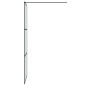 vidaXL Duschwand für Begehbare Dusche Schwarz 80x195 cm Matt ESG-Glas vidaXL Duschwand für Begehbare Dusche Schwarz 80x195 cm Matt ESG-Glas