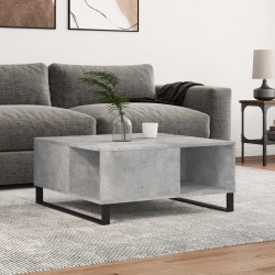 vidaXL Couchtisch Betongrau 80x80x36,5 cm Holzwerkstoff