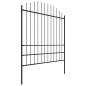 vidaXL Gartenzaun mit Speerspitzen Stahl (1,75 - 2) x 15,3 m Schwarz vidaXL Gartenzaun mit Speerspitzen Stahl (1,75 - 2) x 15,3 m Schwarz