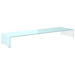 vidaXL TV-Aufsatz/Monitorerhöhung Glas Grün 110x30x13 cm