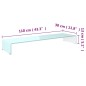 vidaXL TV-Aufsatz/Monitorerhöhung Glas Grün 110x30x13 cm vidaXL TV-Aufsatz/Monitorerhöhung Glas Grün 110x30x13 cm