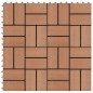 vidaXL 22 Stk. Terrassenfliesen 30 x 30 cm 2 qm WPC Braun vidaXL 22 Stk. Terrassenfliesen 30 x 30 cm 2 qm WPC Braun