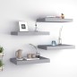 vidaXL Schwebende Wandregale 4 Stk. Grau 40x23x3,8cm MDF vidaXL Schwebende Wandregale 4 Stk. Grau 40x23x3,8cm MDF