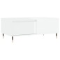 vidaXL Couchtisch Hochglanz-Weiß 90x50x36,5 cm Holzwerkstoff vidaXL Couchtisch Hochglanz-Weiß 90x50x36,5 cm Holzwerkstoff