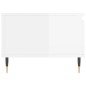 vidaXL Couchtisch Hochglanz-Weiß 90x50x36,5 cm Holzwerkstoff vidaXL Couchtisch Hochglanz-Weiß 90x50x36,5 cm Holzwerkstoff