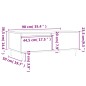 vidaXL Couchtisch Hochglanz-Weiß 90x50x36,5 cm Holzwerkstoff vidaXL Couchtisch Hochglanz-Weiß 90x50x36,5 cm Holzwerkstoff