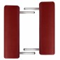 vidaXL Massagetisch mit Aluminiumrahmen Klappbar 2 Zonen Rot vidaXL Massagetisch mit Aluminiumrahmen Klappbar 2 Zonen Rot