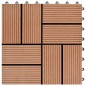 vidaXL 22 Stk. Terrassenfliesen 30 x 30 cm 2 qm WPC Braun vidaXL 22 Stk. Terrassenfliesen 30 x 30 cm 2 qm WPC Braun