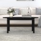 vidaXL Couchtisch Schwarz 110x55x45 cm Massivholz Kiefer vidaXL Couchtisch Schwarz 110x55x45 cm Massivholz Kiefer