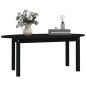 vidaXL Couchtisch Schwarz 110x55x45 cm Massivholz Kiefer vidaXL Couchtisch Schwarz 110x55x45 cm Massivholz Kiefer
