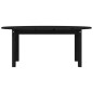 vidaXL Couchtisch Schwarz 110x55x45 cm Massivholz Kiefer vidaXL Couchtisch Schwarz 110x55x45 cm Massivholz Kiefer