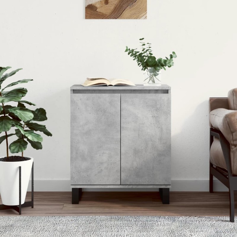 vidaXL Sideboard Betongrau 60x35x70 cm Holzwerkstoff vidaXL Sideboard Betongrau 60x35x70 cm Holzwerkstoff
