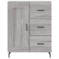 vidaXL Highboard Grau Sonoma 69,5x34x180 cm Holzwerkstoff vidaXL Highboard Grau Sonoma 69,5x34x180 cm Holzwerkstoff