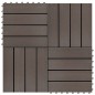 22 Stk. Terrassenfliesen 30 x 30 cm 2 qm WPC Dunkelbraun 22 Stk. Terrassenfliesen 30 x 30 cm 2 qm WPC Dunkelbraun