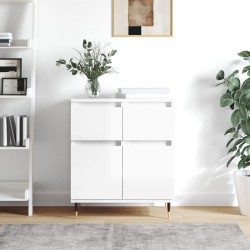 vidaXL Sideboard Hochglanz-Weiß 60x35x70 cm Holzwerkstoff