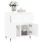 vidaXL Sideboard Hochglanz-Weiß 60x35x70 cm Holzwerkstoff vidaXL Sideboard Hochglanz-Weiß 60x35x70 cm Holzwerkstoff