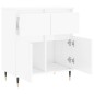 vidaXL Sideboard Hochglanz-Weiß 60x35x70 cm Holzwerkstoff vidaXL Sideboard Hochglanz-Weiß 60x35x70 cm Holzwerkstoff