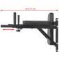 vidaXL Fitness-Dipstation zur Wandmontage Schwarz vidaXL Fitness-Dipstation zur Wandmontage Schwarz