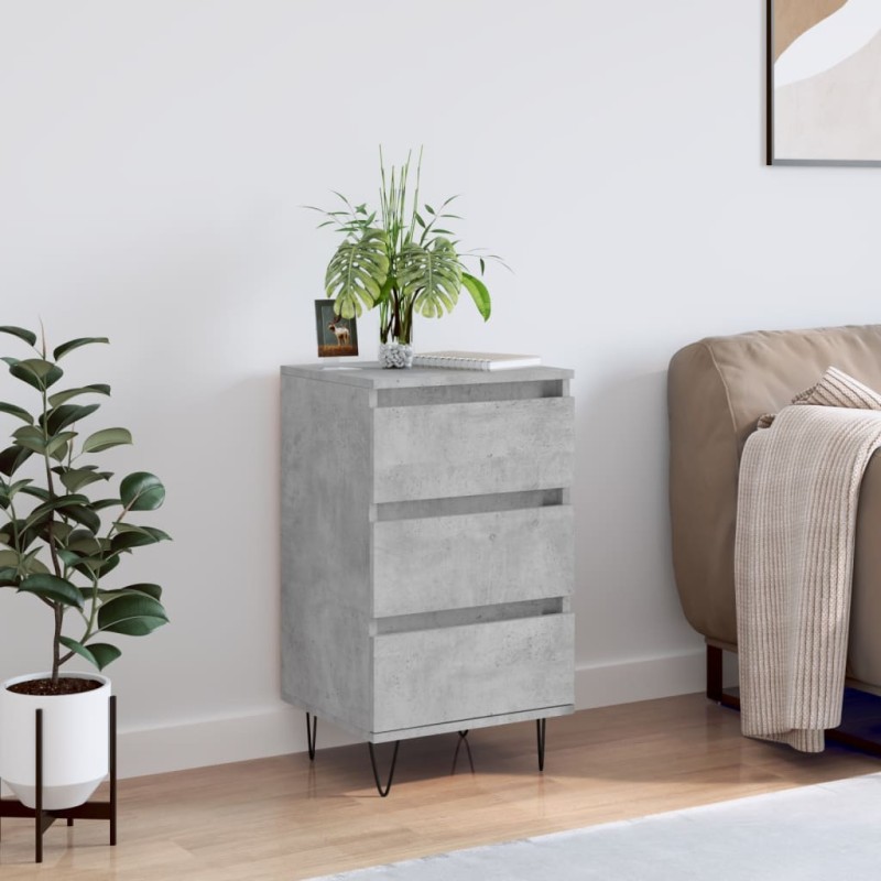 vidaXL Sideboard Betongrau 40x35x70 cm Holzwerkstoff vidaXL Sideboard Betongrau 40x35x70 cm Holzwerkstoff