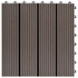 22 Stk. Terrassenfliesen 30 x 30 cm 2 qm WPC Dunkelbraun 22 Stk. Terrassenfliesen 30 x 30 cm 2 qm WPC Dunkelbraun