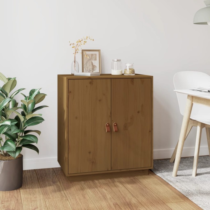 vidaXL Sideboard Honigbraun 65,5x40x75 cm Massivholz Kiefer vidaXL Sideboard Honigbraun 65,5x40x75 cm Massivholz Kiefer