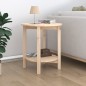 vidaXL Couchtisch Ø 55x60 cm Massivholz Kiefer vidaXL Couchtisch Ø 55x60 cm Massivholz Kiefer