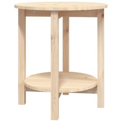 vidaXL Couchtisch Ø 55x60 cm Massivholz Kiefer