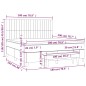 vidaXL Boxspringbett mit Matratze Schwarz 180x200 cm Stoff vidaXL Boxspringbett mit Matratze Schwarz 180x200 cm Stoff