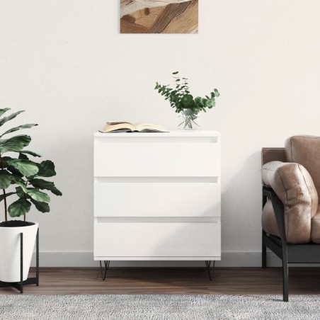 vidaXL Sideboard Hochglanz-Weiß 60x35x70 cm Holzwerkstoff