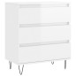 vidaXL Sideboard Hochglanz-Weiß 60x35x70 cm Holzwerkstoff vidaXL Sideboard Hochglanz-Weiß 60x35x70 cm Holzwerkstoff
