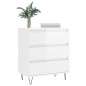 vidaXL Sideboard Hochglanz-Weiß 60x35x70 cm Holzwerkstoff vidaXL Sideboard Hochglanz-Weiß 60x35x70 cm Holzwerkstoff